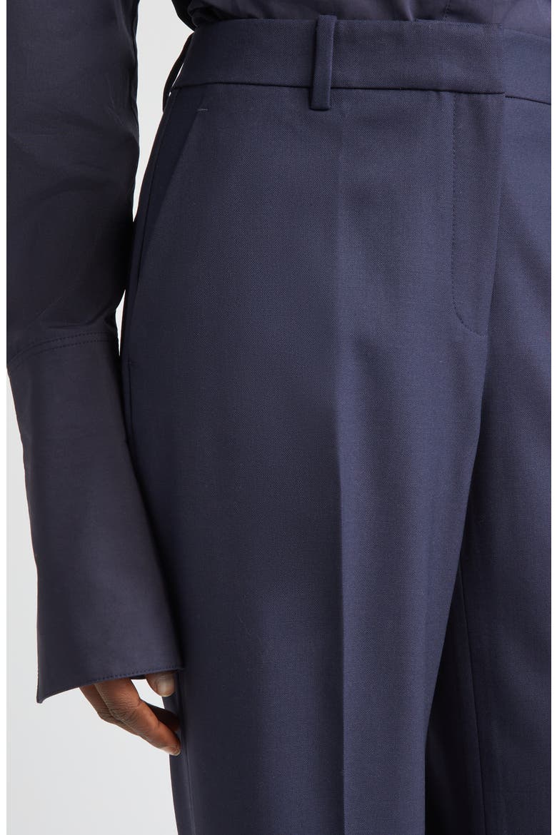 Gates Stretch Wool Straight Leg Pants, Alternate, color, INK
