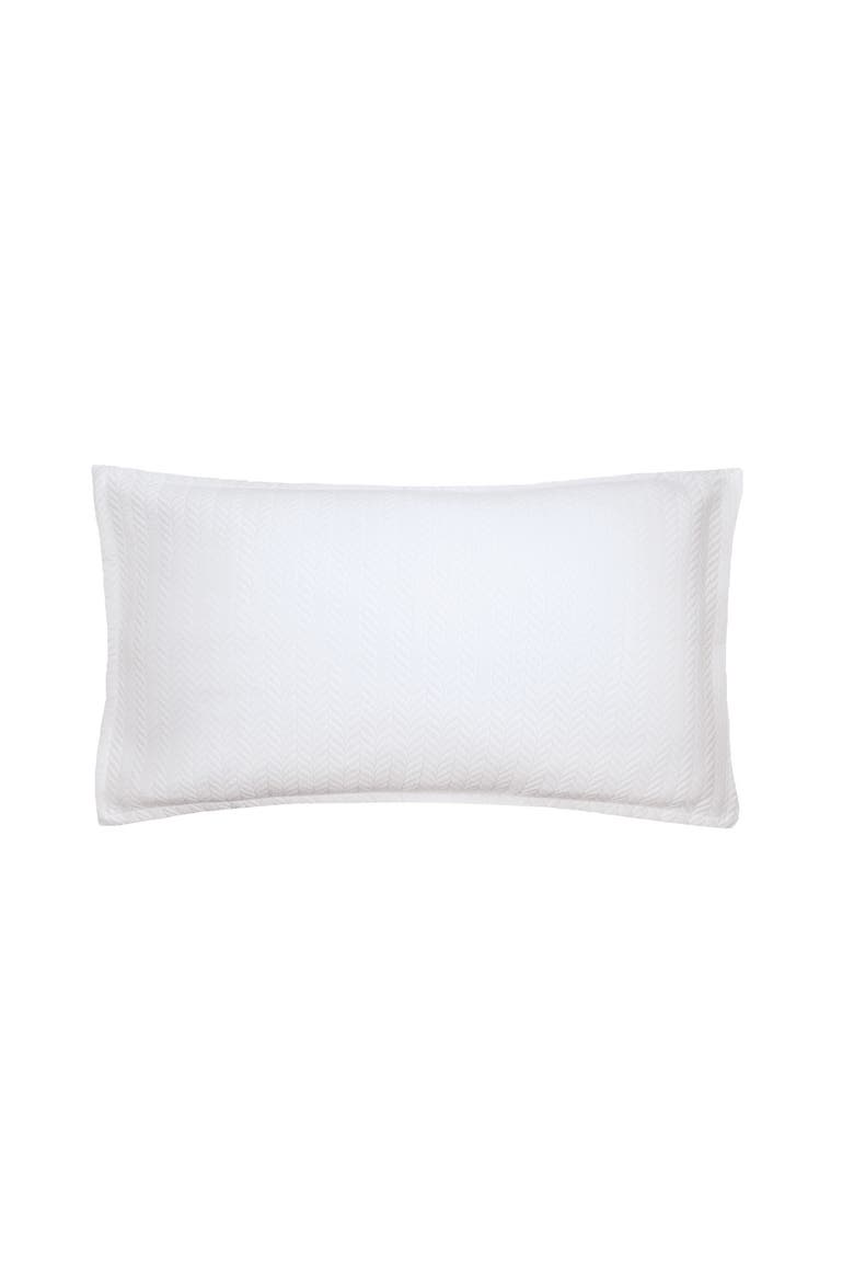 Edin Dove 100% Cotton King Sham 20" x 36", Main, color, White