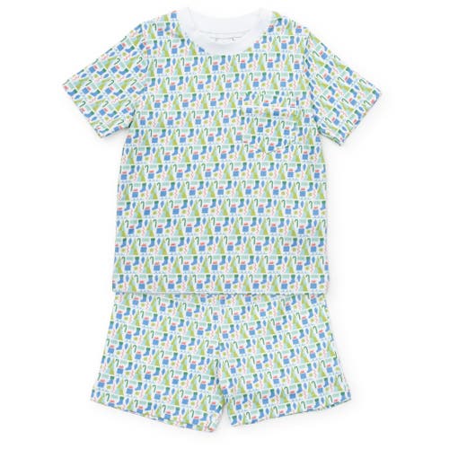 Lila And Hayes Kids'  Charles Boys' Shorts Set In Blue