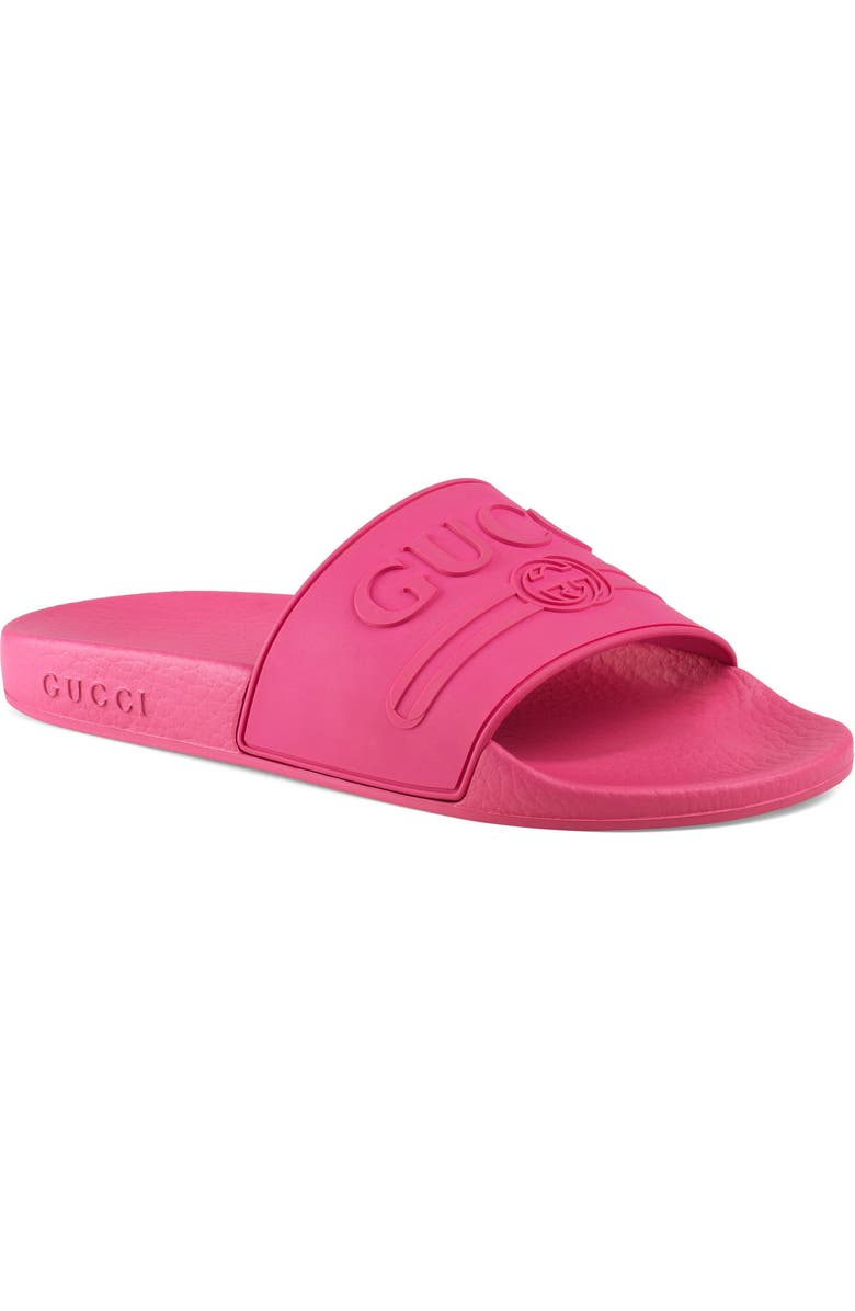 Gucci Logo Slide Sandal, Main, color,