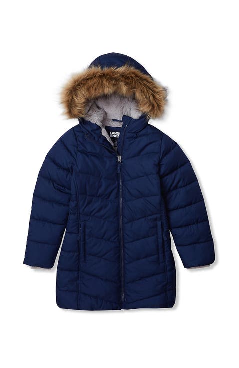 Girls Fleece Lined Coat