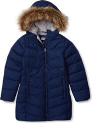 Lands' End Girls Fleece Lined Coat