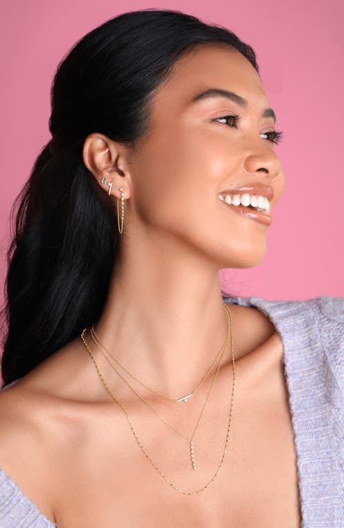 Bony Levy 14k Gold Beaded Chain Necklace In 14k Yellow Gold
