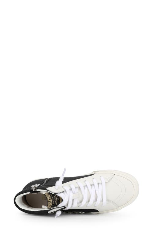 Vintage Havana Bailey High Top Sneaker In Black Glitter Multi