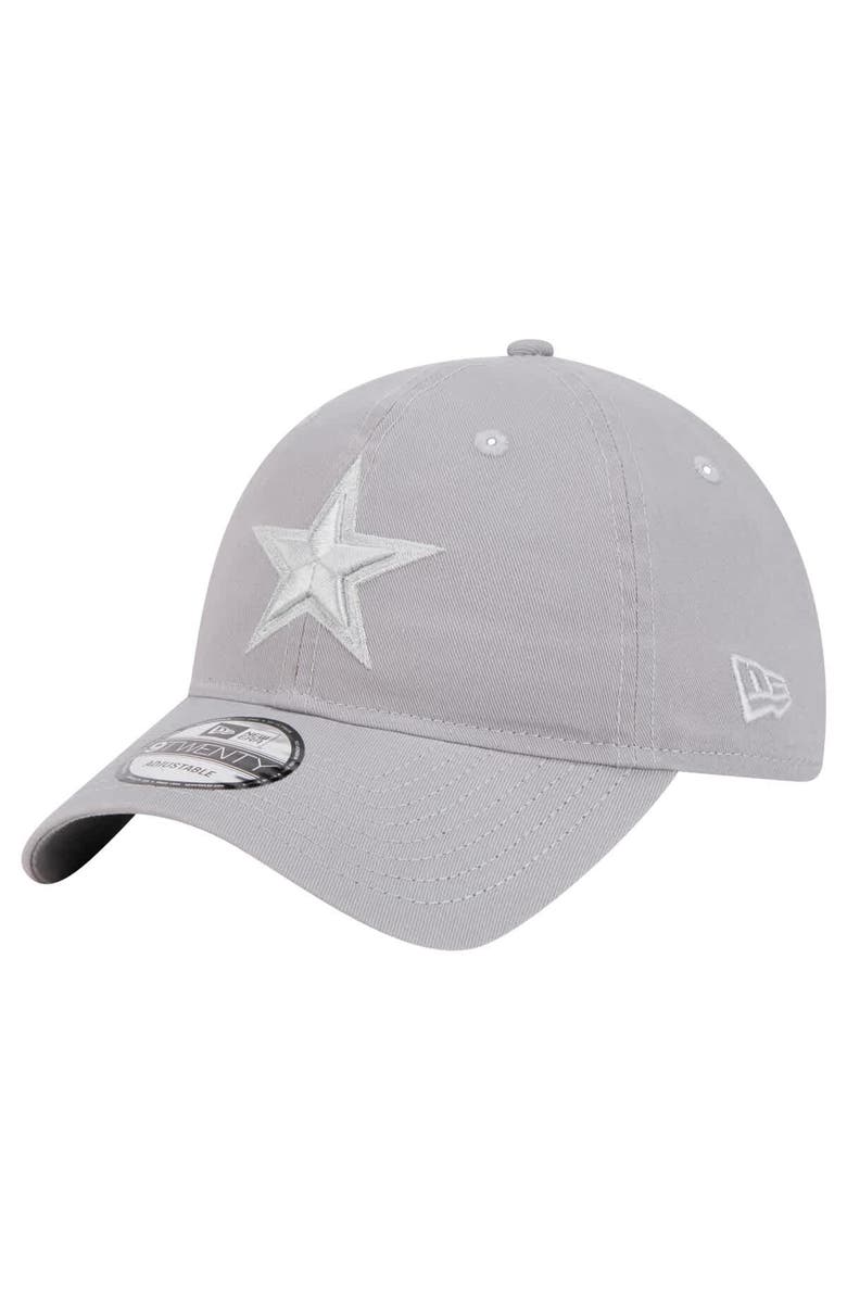 New Era Men's New Era Gray Dallas Cowboys Tonal Color Pack 9TWENTY Adjustable Hat, Main, color, Gray