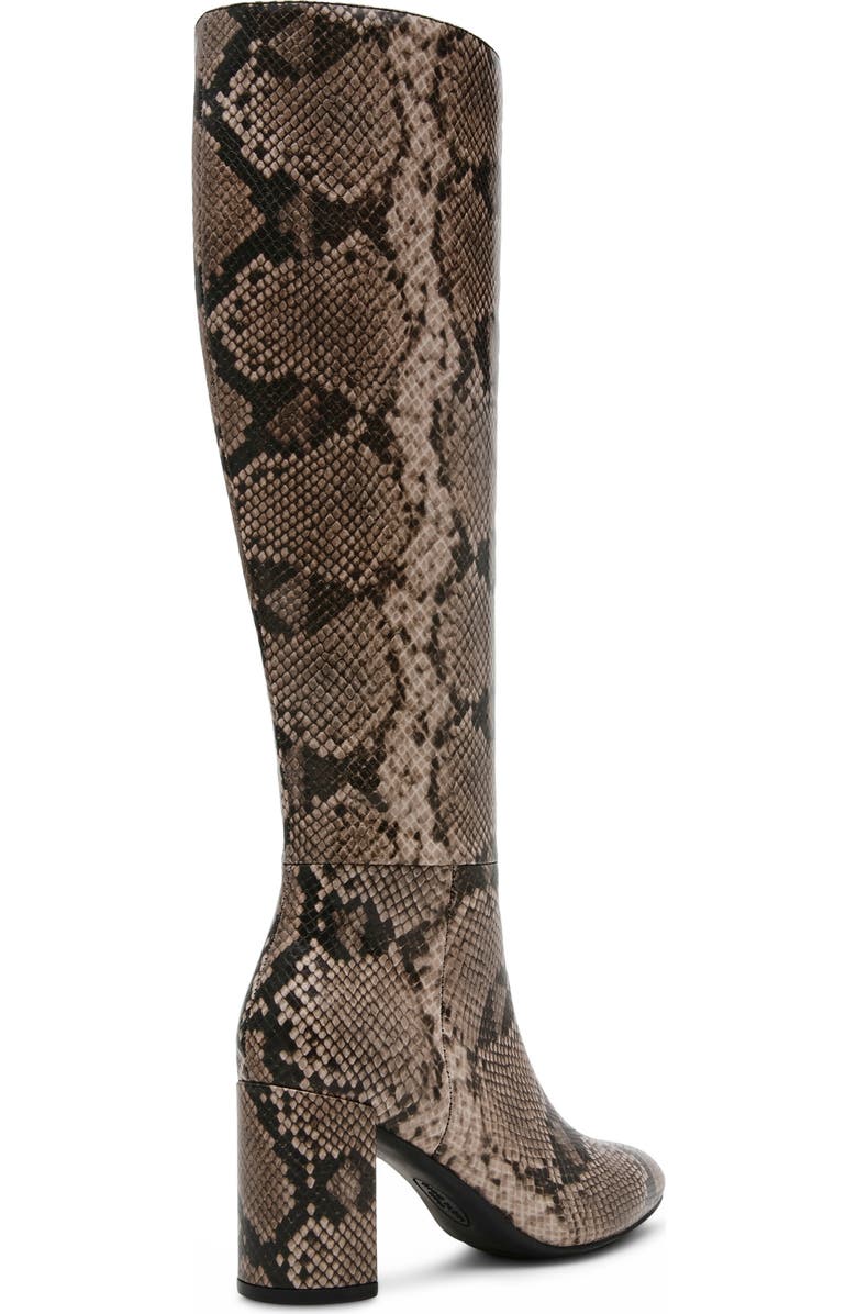 Anne Klein Beth Snakeskin Embossed Knee High Boot, Alternate, color,