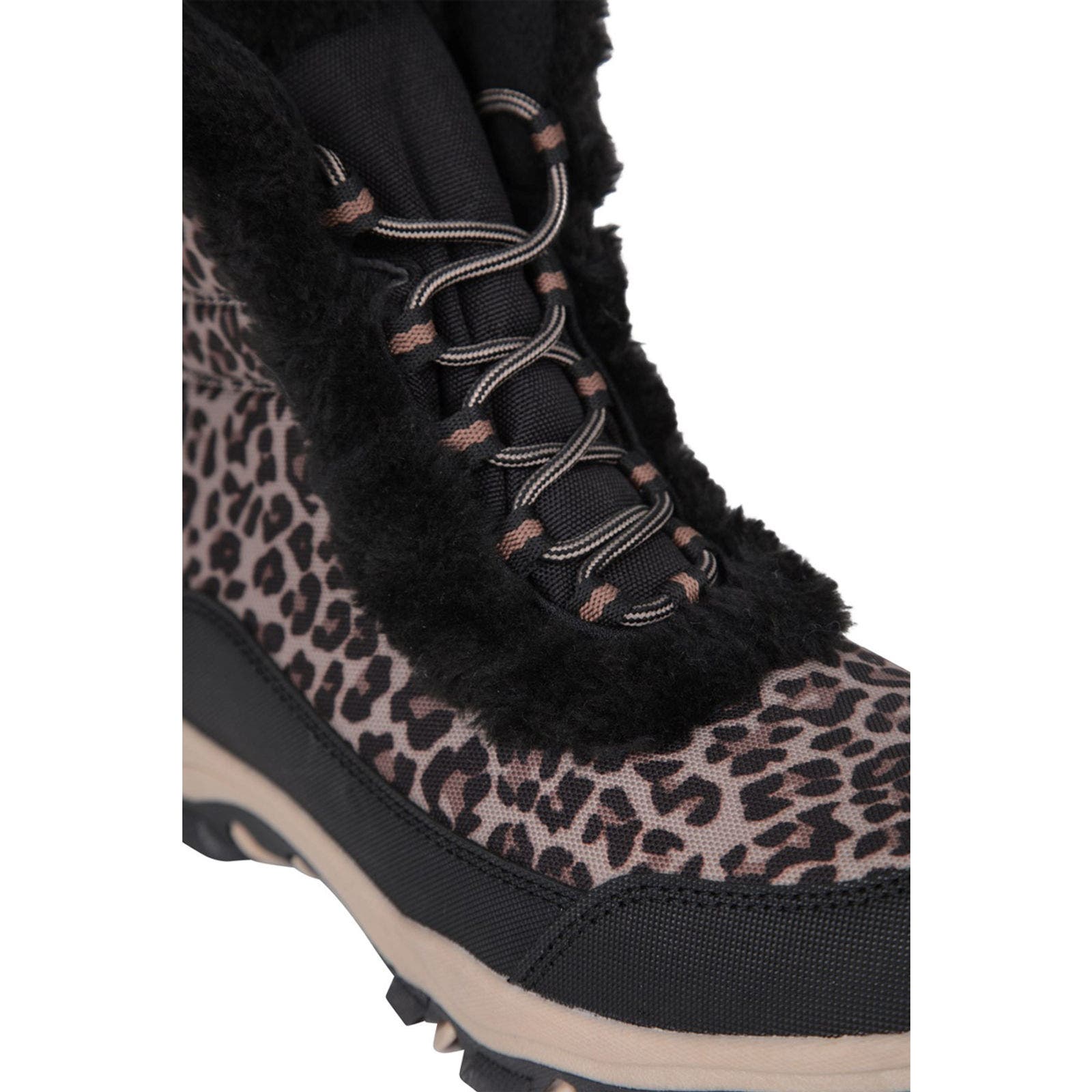 Ohio Leopard Print Thermal Snow Boots, Alternate, color, Black