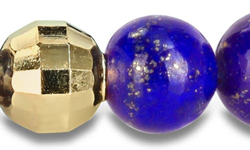 Delmar Semiprecious Stone Beaded Bracelet In Blue