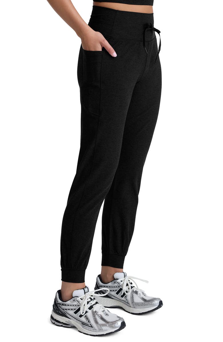 Beyond Yoga Go Pocket Space Dye Joggers, Alternate, color, Darkest Night