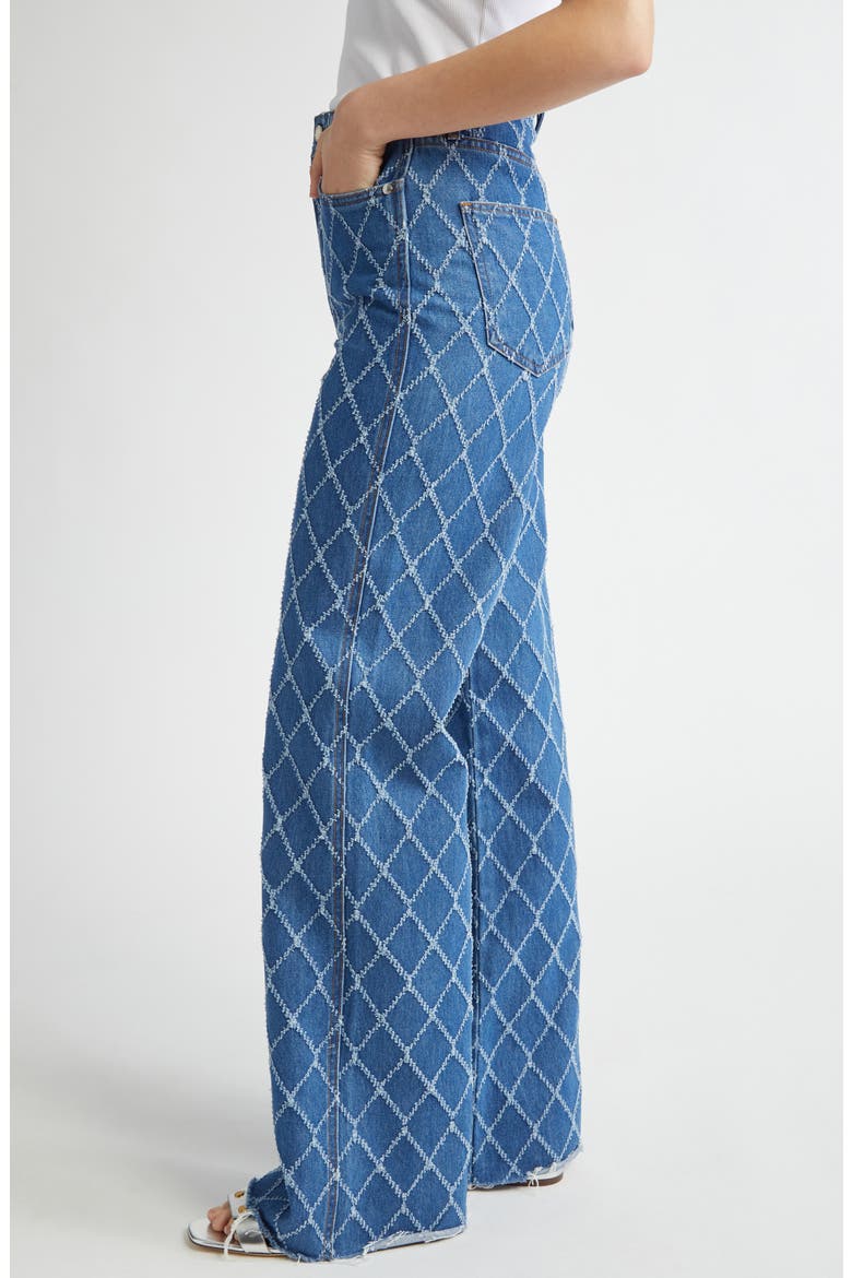 Taylor High Waist Wide Leg Jeans, Alternate, color, BLUE DIAMOND