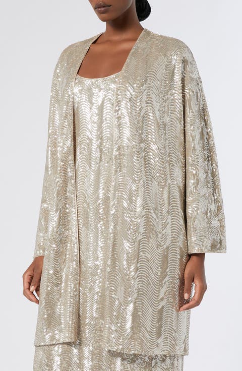 Vetta Sequin Jacket (Plus)