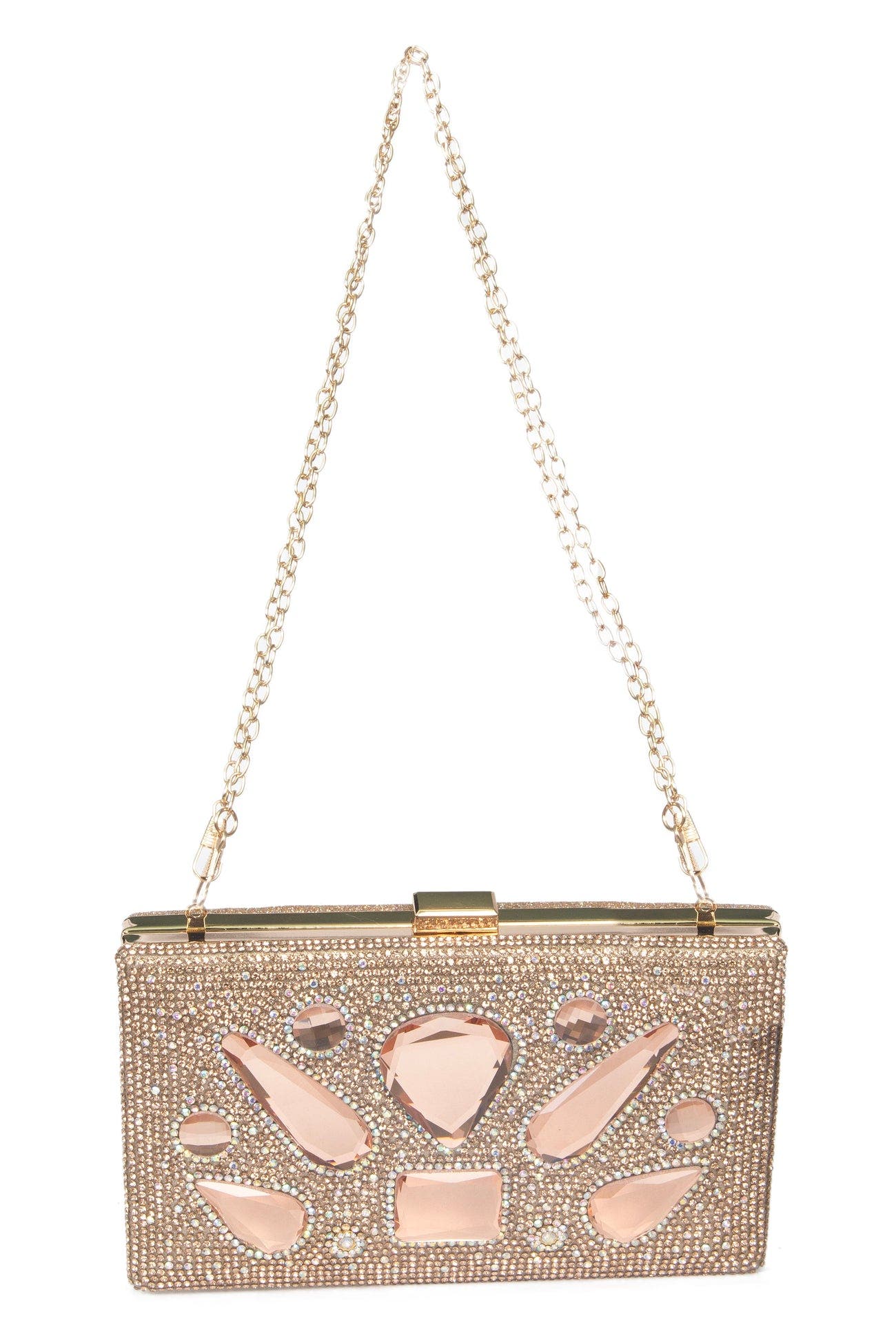 Lauren Lorraine Sheena Clutch, Main, color, Rose Gold