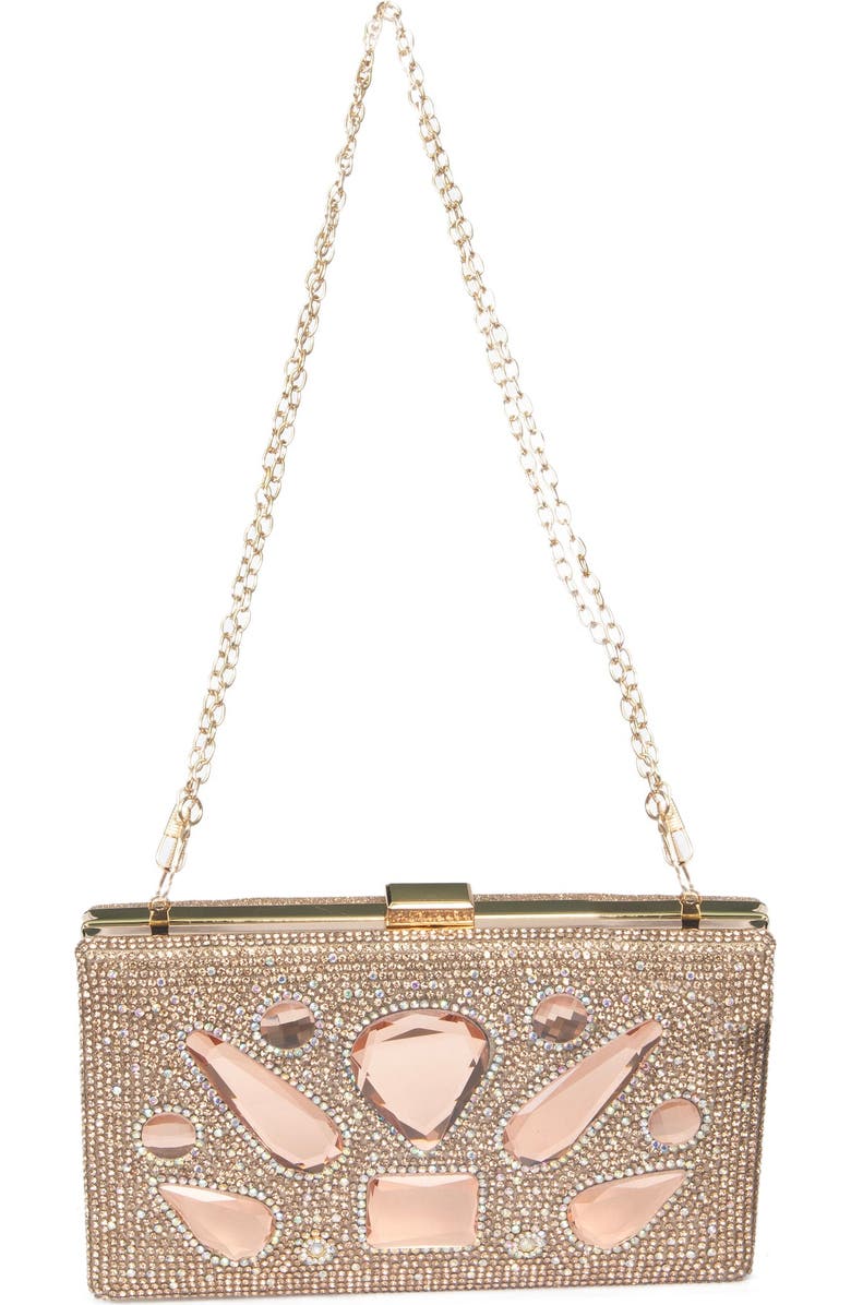 Lauren Lorraine Sheena Clutch, Main, color, Rose Gold