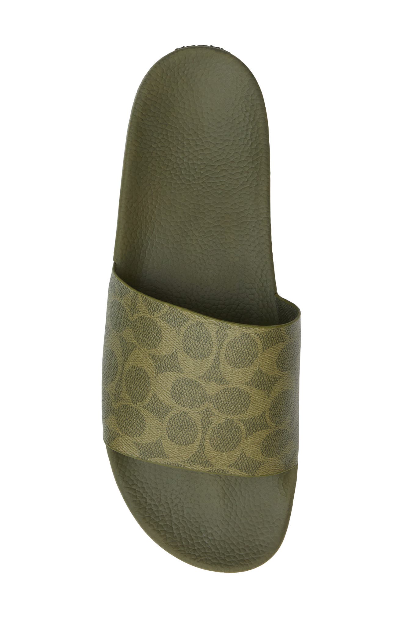 Signature Slide Sandal, Alternate, color, OLIVE.