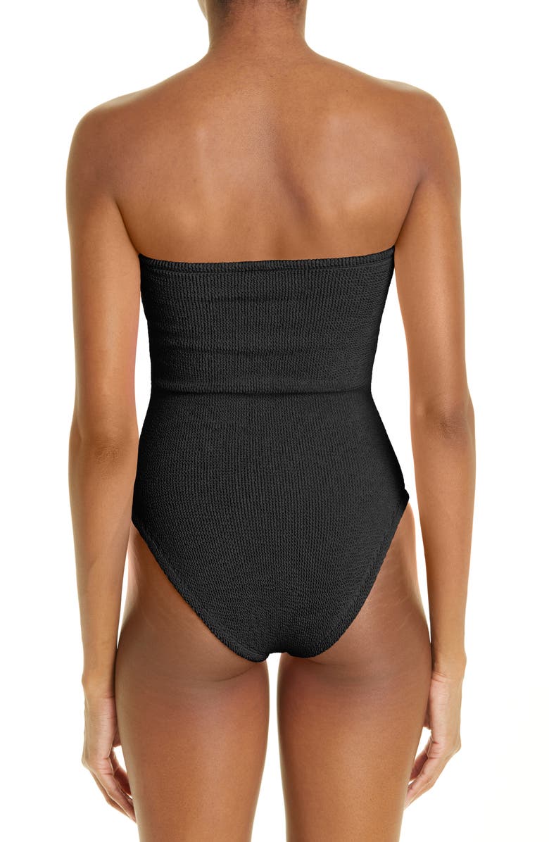 Hunza G Brooke One-Piece Strapless Swimsuit, Alternate, color,