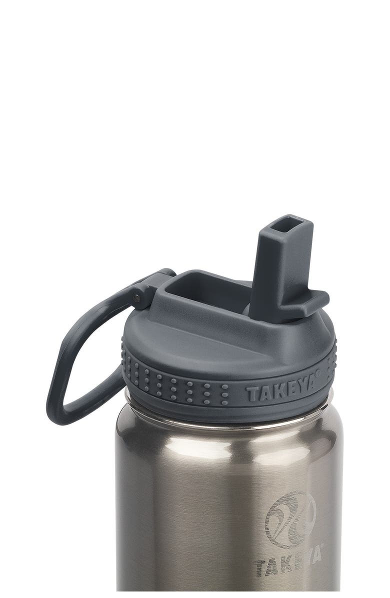 Takeya Actives Insulated 22 oz. Stainless Steel Bottle with Straw Lid - Stainless Steel, Alternate, color,