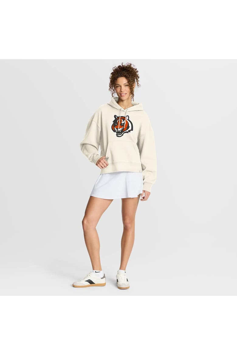 Women's Fanatics Cream Cincinnati Bengals Dove Legacy Pullover Hoodie, Alternate, color, Cream