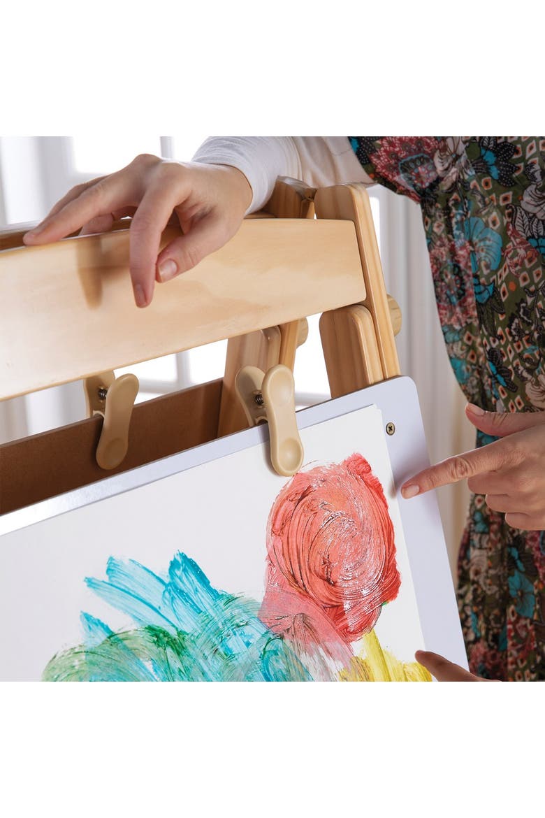 2-Sided Adjustable Easel, Alternate, color, White