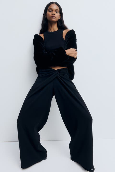 Twisted-detail Trousers