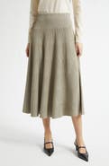 Emporio Armani Reverse Knit Tiered Skirt