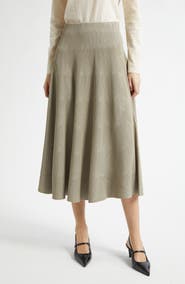 Emporio Armani Reverse Knit Tiered Skirt