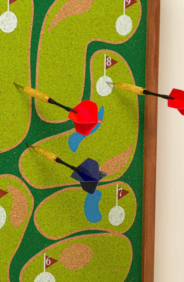 Uncommon Goods Golf Dartboard, Alternate, color, Green