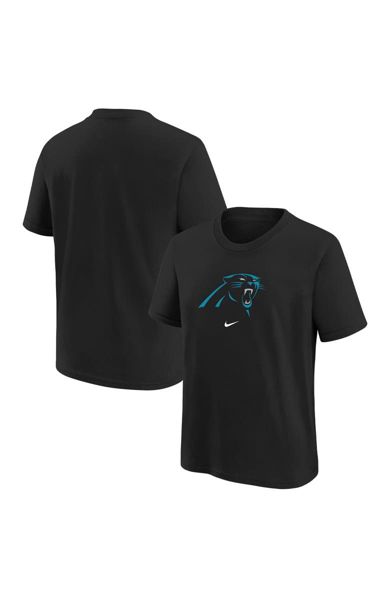 Nike Preschool Nike Black Carolina Panthers Team Wordmark T-Shirt, Main, color, Black