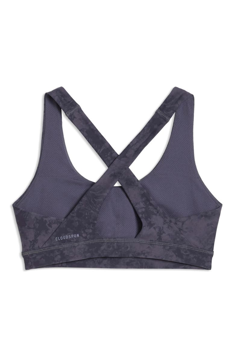 CLOUDSPUN AOP Medium Impact Sports Bra, Alternate, color, INKY DEPTHS