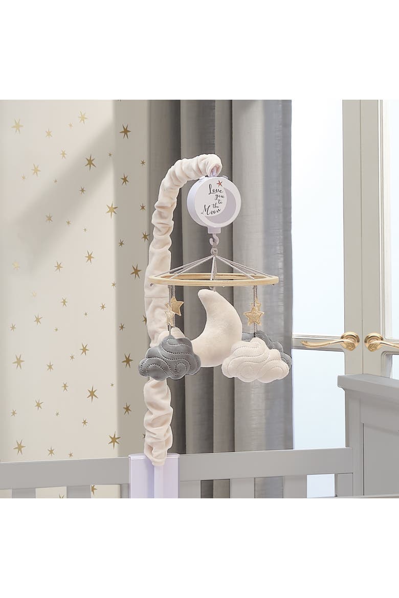 Goodnight Moon Musical Baby Crib Mobile Soother Toy - Stars/Clouds, Alternate, color, Cream
