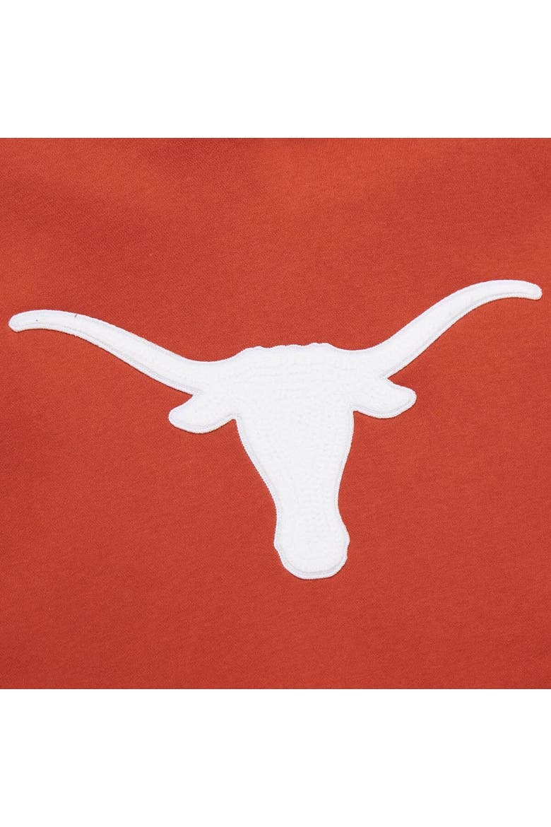 Men's Mitchell & Ness Texas Orange Texas Longhorns Chainstich Fleece Pullover Hoodie, Alternate, color, Burnt Orange