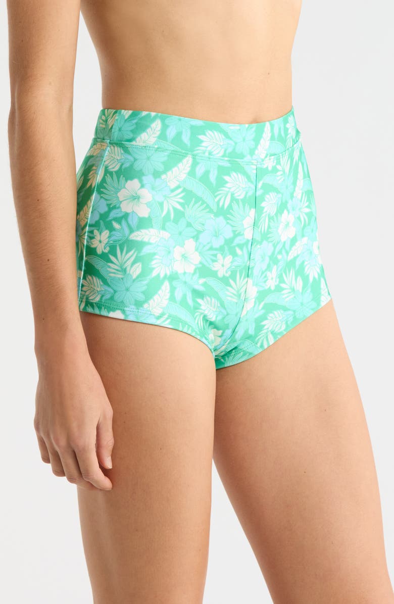 Kulani Kinis Retro Cheeky Swim Shorts, Alternate, color, Barefoot Breeze