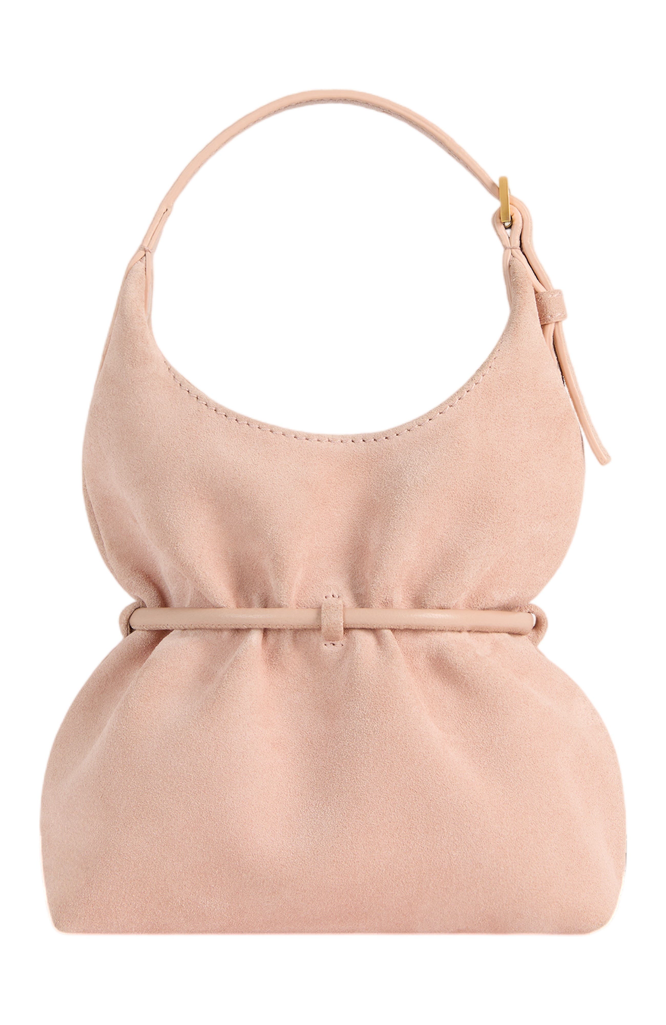 Sphynx Mini Bag in Suede, Alternate, color, pink