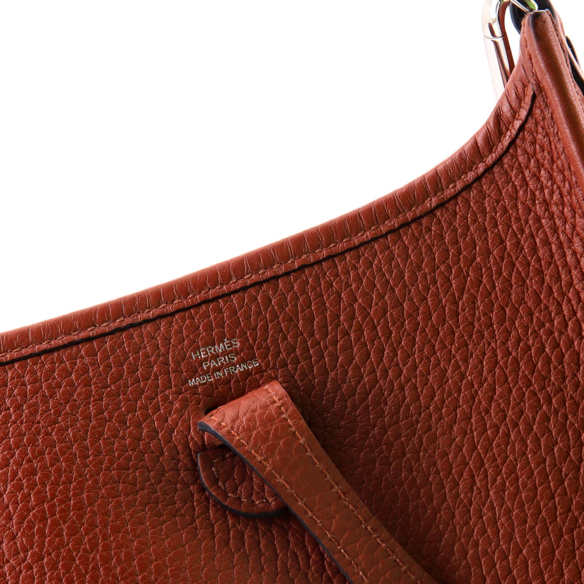 Pre-Owned Hermes Evelyne Bag Gen III Clemence TPM, Alternate, color, Cuivre