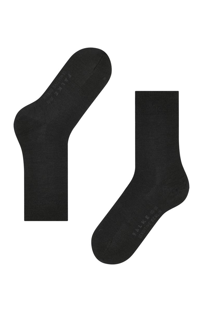 Falke Sensitive Berlin Socks for Diabetics, Alternate, color, Black