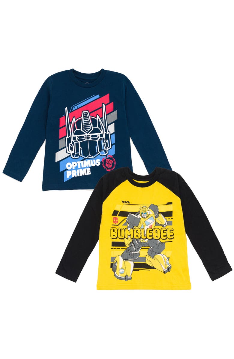 Transformers 2-Pack Long Sleeve T-Shirts, Main, color, Multicolor