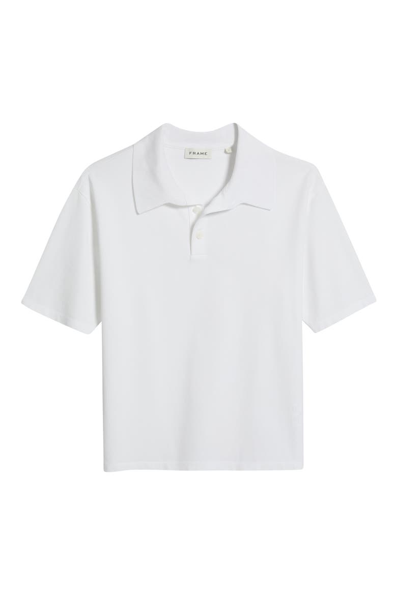 Cotton Pique Polo, Alternate, color, WHITE
