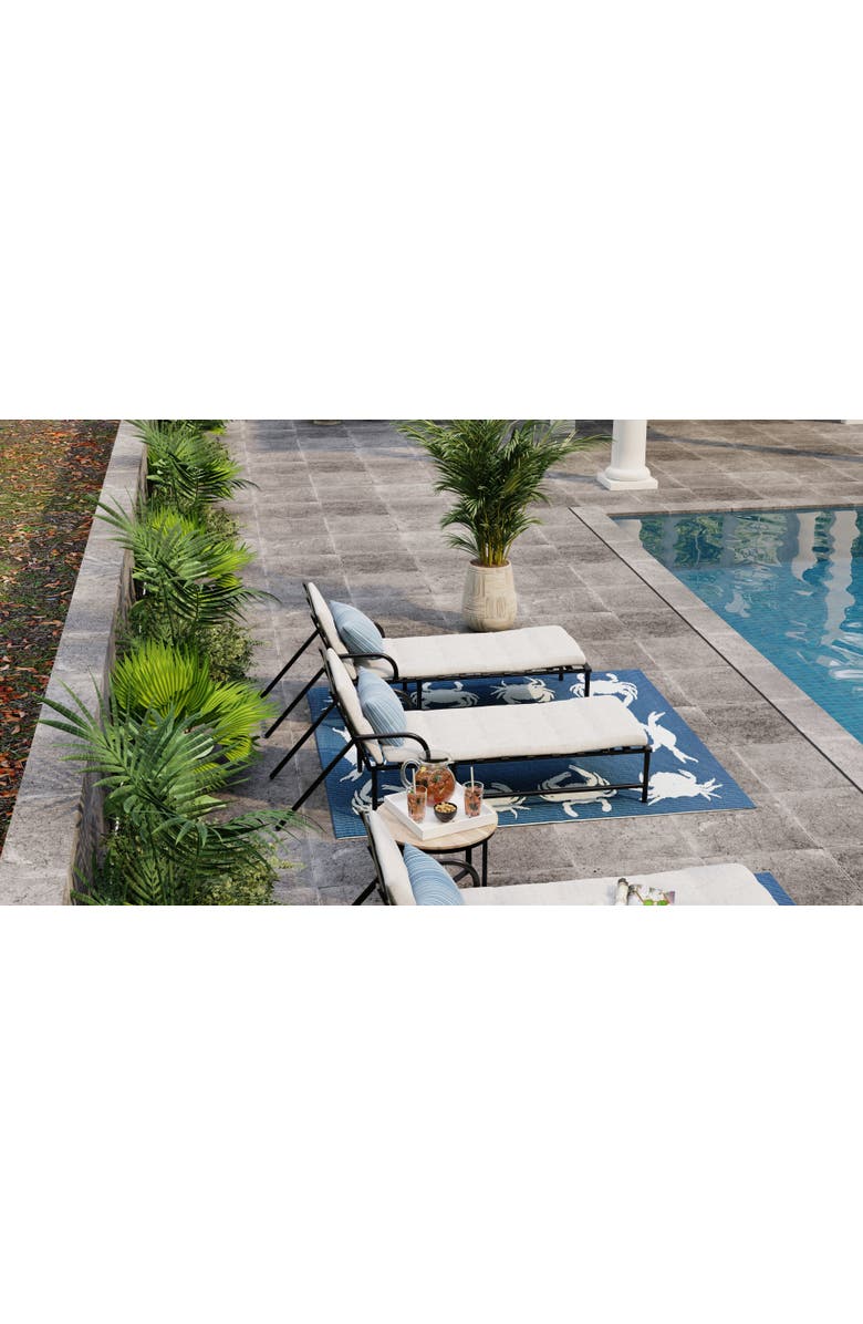 Mad Mats Crab Rug, Alternate, color, Blue Teal - 6'X9'