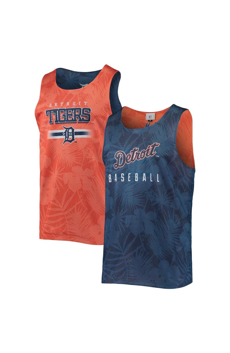 FOCO Men's FOCO Navy Detroit Tigers Floral Reversible Mesh Tank Top, Alternate, color, Navy