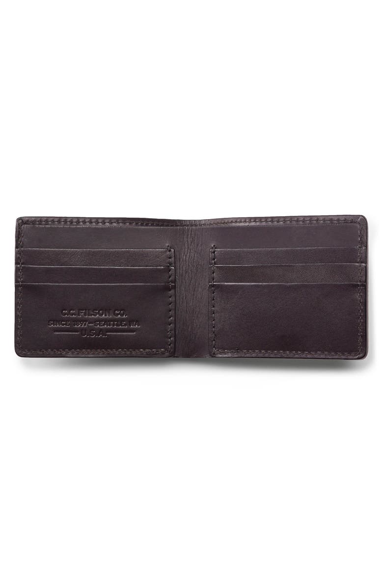 Leather Bifold Leather Wallet, Alternate, color, BROWN
