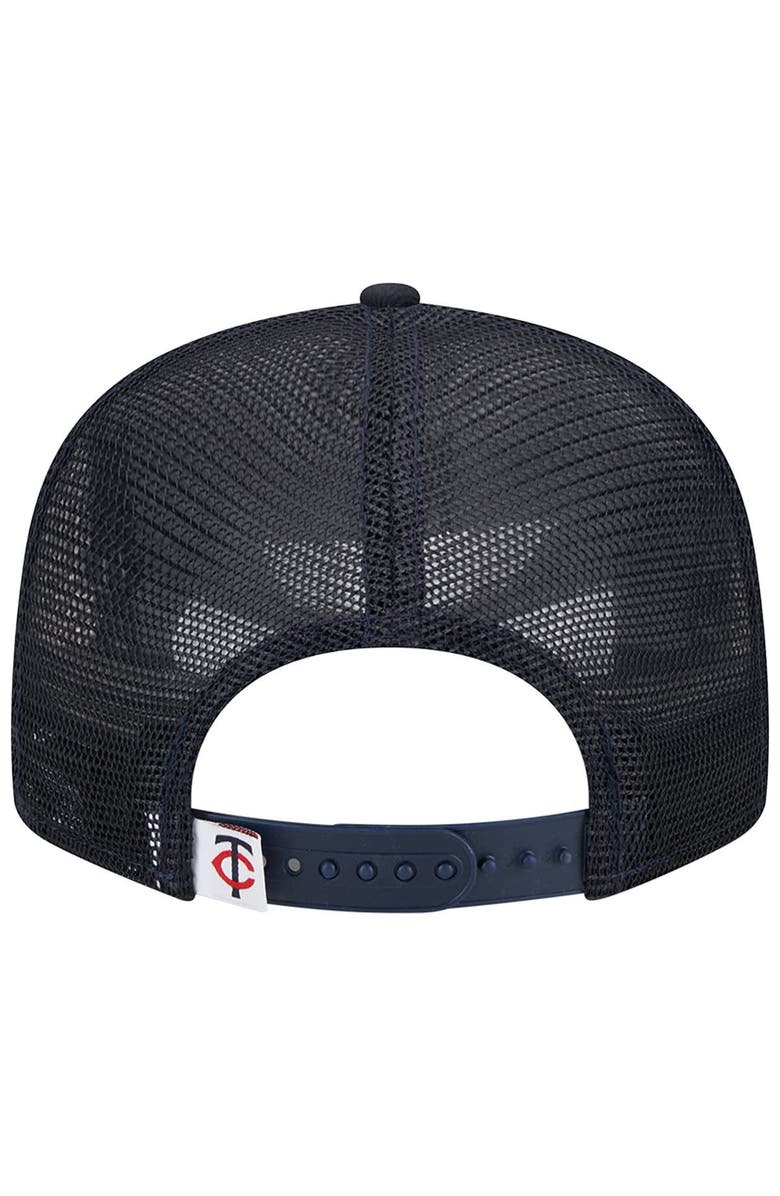 New Era Men's New Era Navy Minnesota Twins Team Color Trucker 9FIFTY Snapback Hat, Alternate, color, Navy