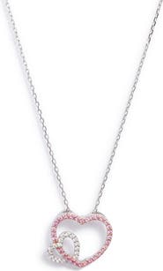 SUZY LEVIAN Sterling Silver Sapphire Open Heart Pendant Necklace