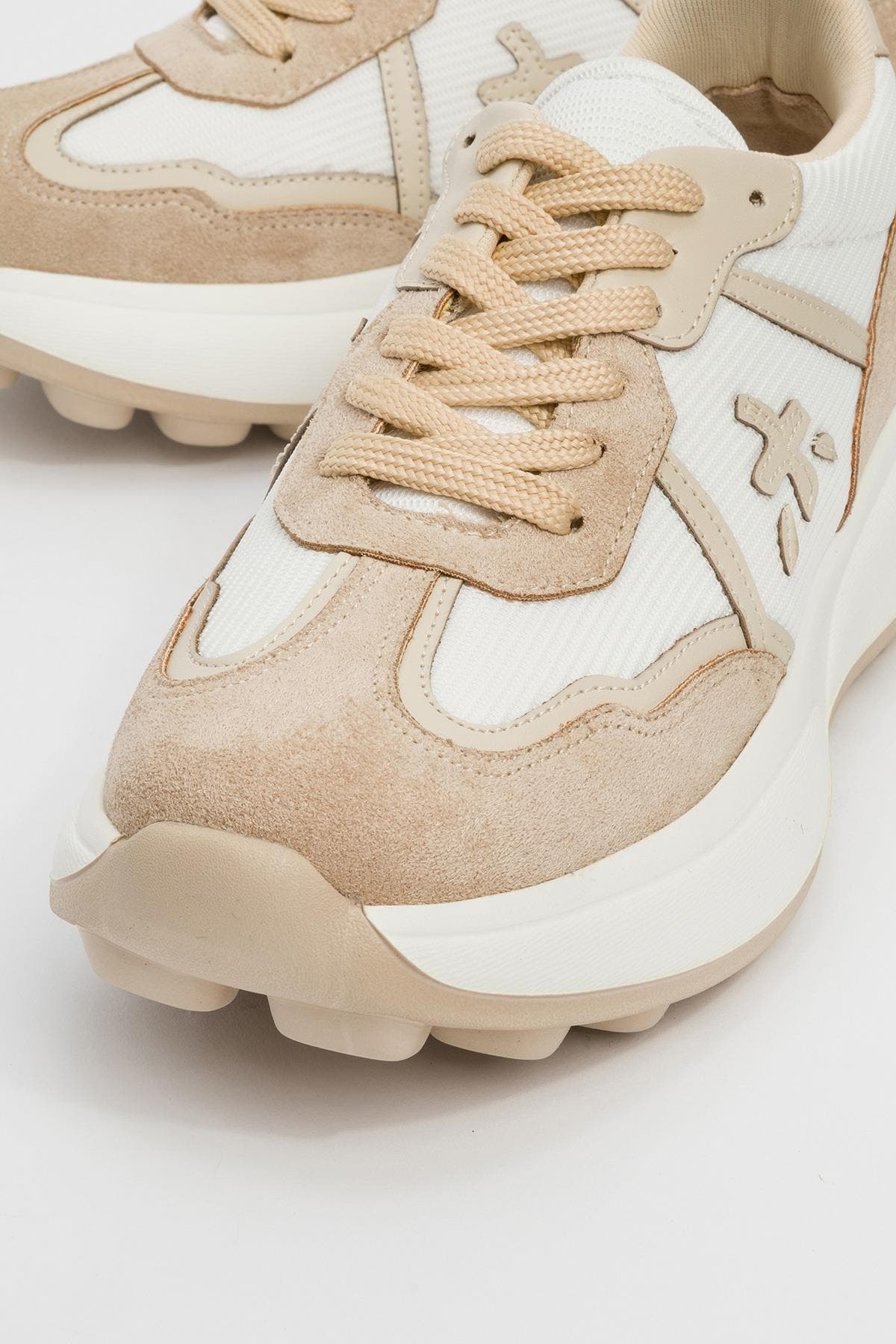 Prologue Shoes Nolton Sneakers, Alternate, color, Beige White Faux Leather