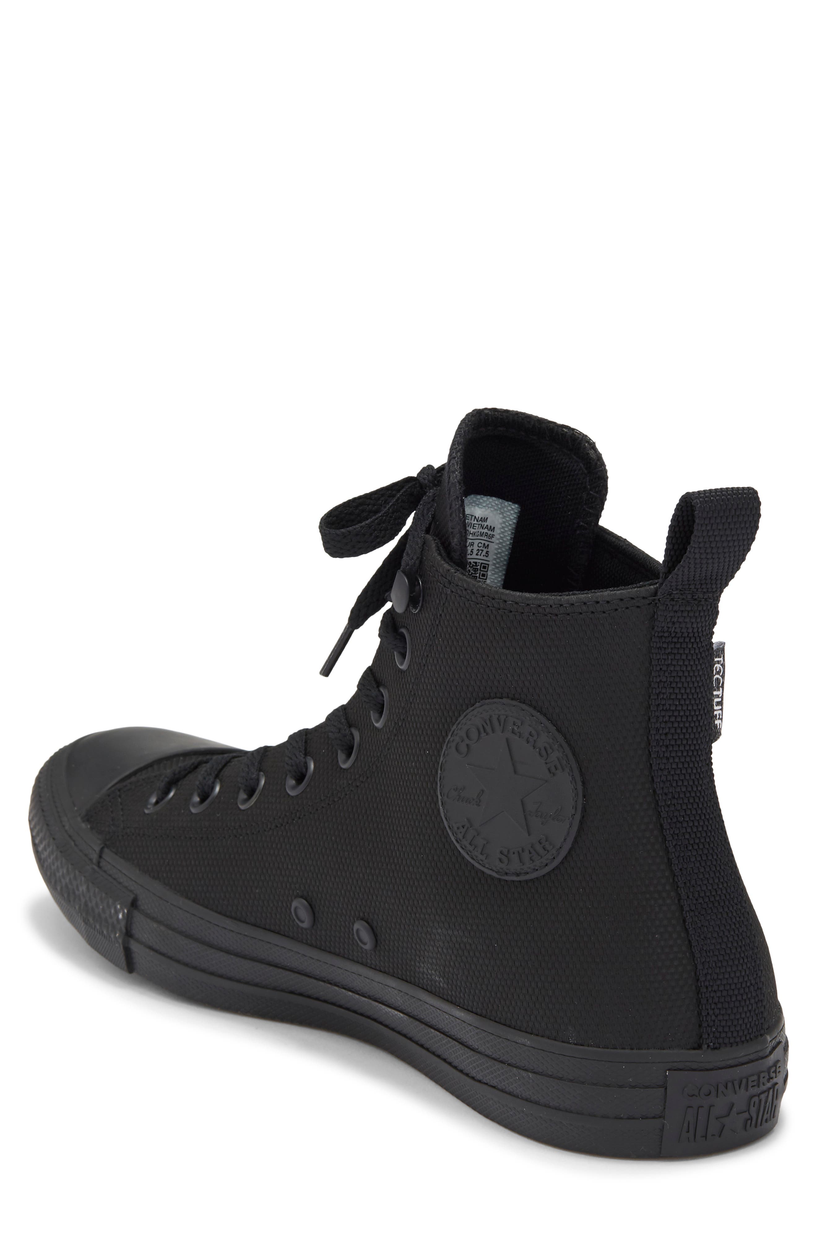 Chuck Taylor® All Star® Waterproof TecTuff® High Top Sneaker, Alternate, color, BLACK/ BLACK/ BLACK
