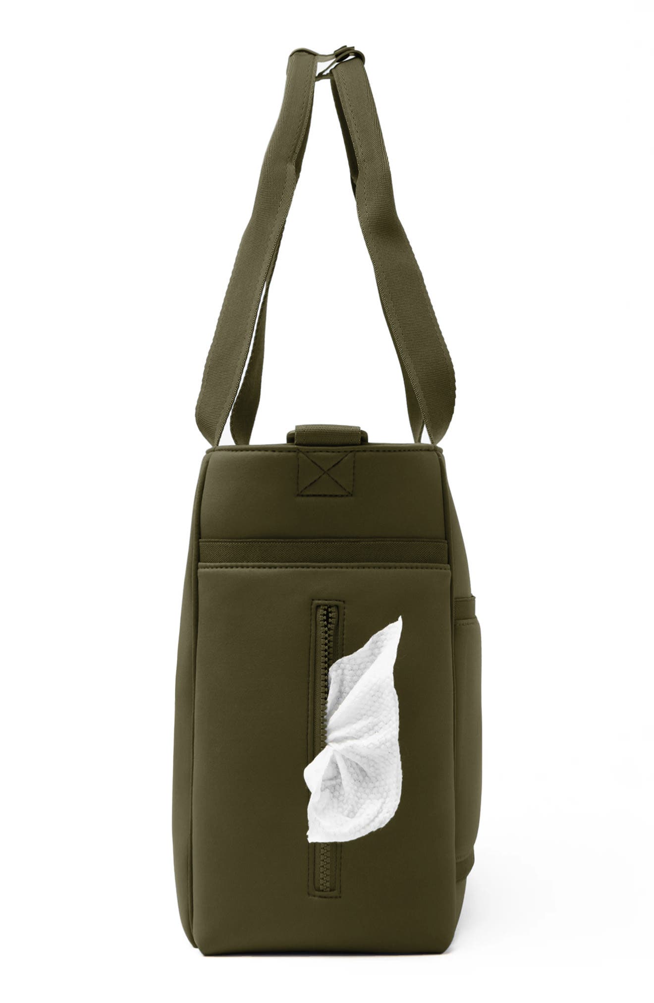 Dagne Dover Large Wade Diaper Tote, Alternate, color, Dark Moss