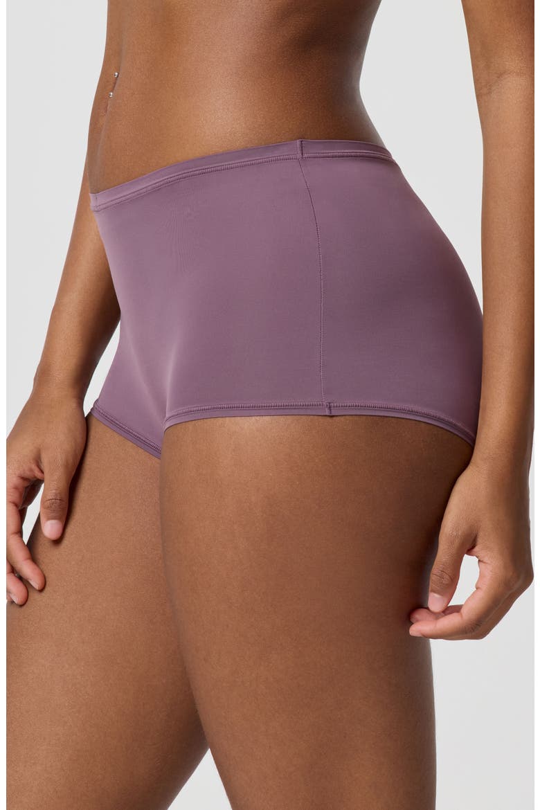 Soft Flex Boy Short, Alternate, color, BLACK PLUM