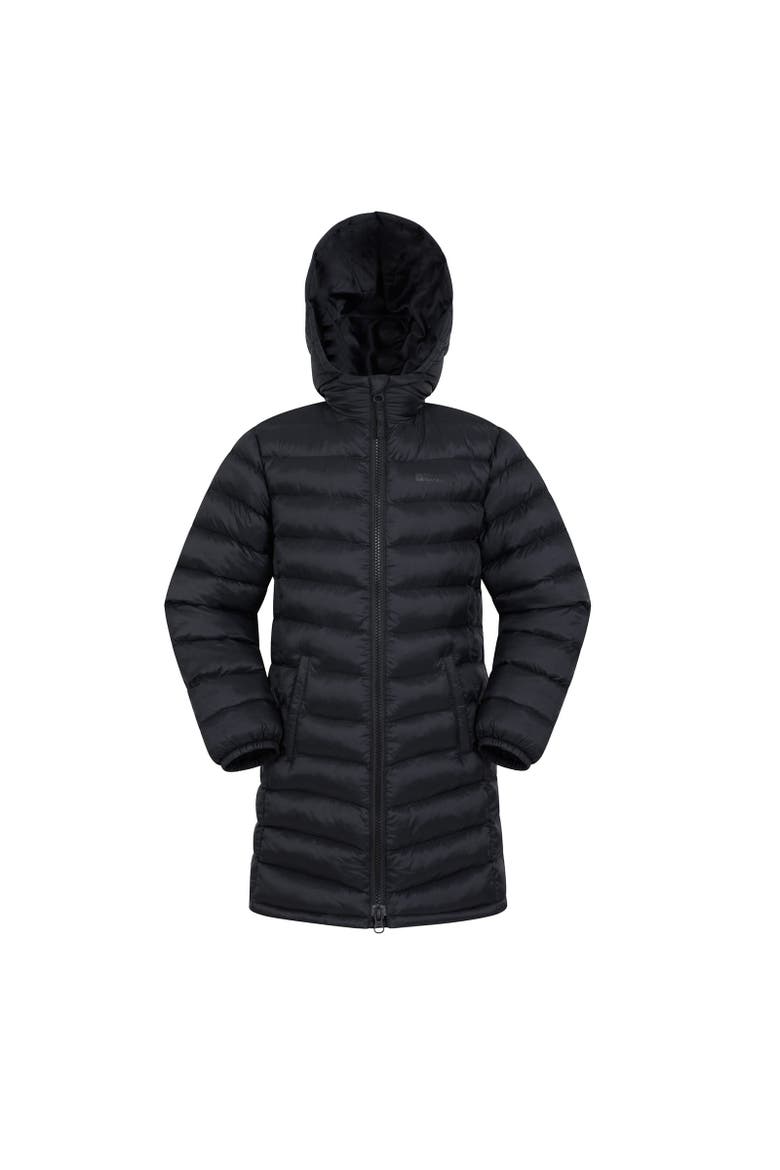 Childrens/Kids Florence Longline Padded Jacket, Main, color, Black