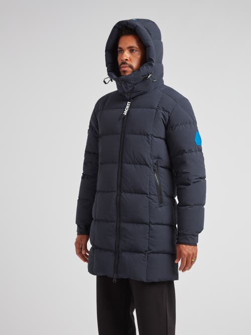 Jack1t Ez Hooded Boxed Puffer Coat In Blue