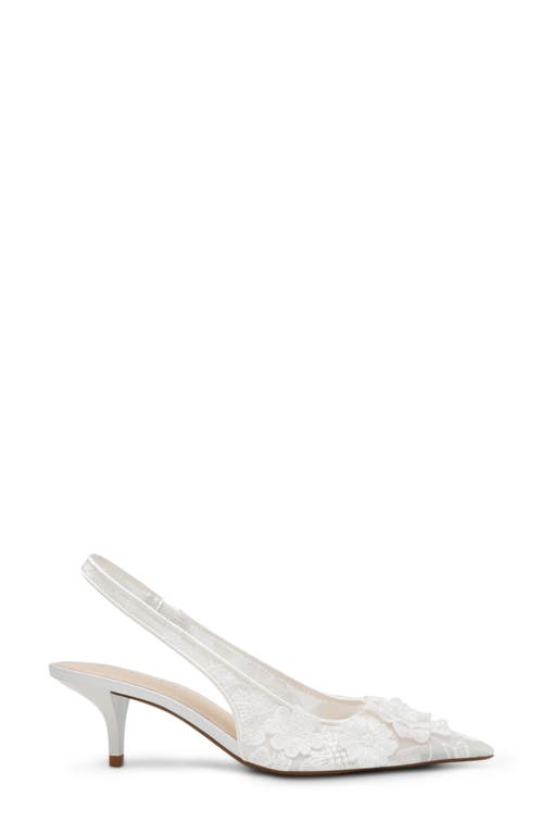 Shop Betsey Johnson Dian Slingback Pump In Ivory