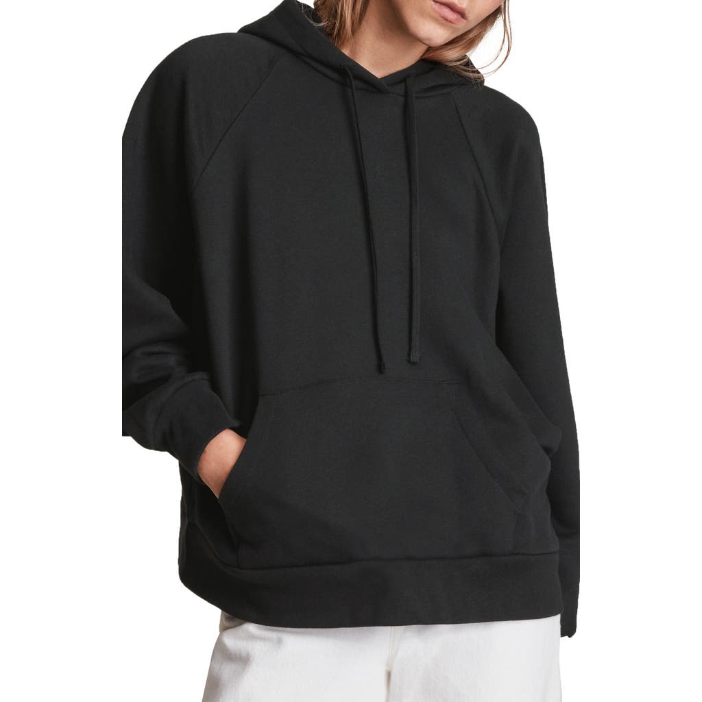 Allsaints Talon Logo Hooded Sweatshirt In Black
