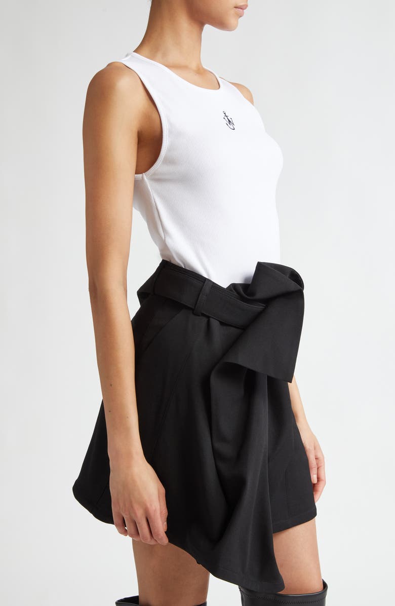 JW Anderson Embroidered Anchor Stretch Cotton Tank, Alternate, color, 